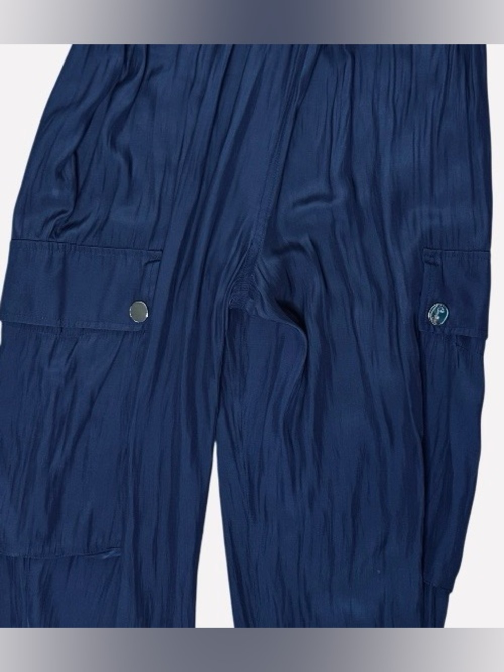 Ramy Brook Callie Button Down Cargo Jumpsuit Navy Sleeveless
Belted Size M - Picture 8 of 13